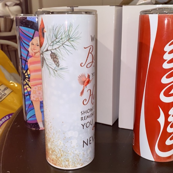 NIB WHEN YOU BELIEVE BEYOND WHAT You’re EYES see memorial tumbler 20 oz … - Picture 4 of 6